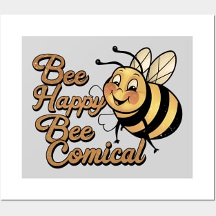 Bee Happy Posters and Art